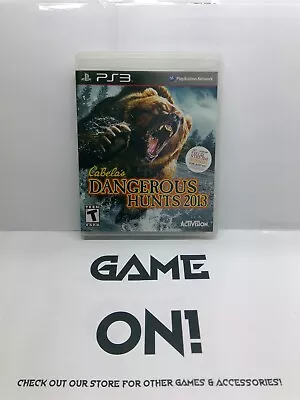 Cabela Dangerous Hunts 2013 (PlayStation 3 2012) Complete W/ Manual - Fast Ship • $10.99