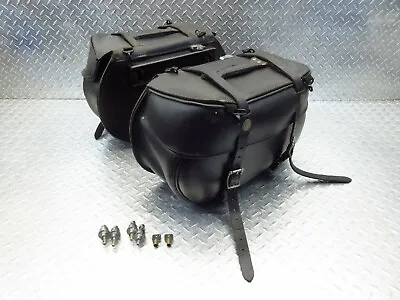 $99.99 • Buy 2002 00-03 Yamaha Vstar XVS1100 Classic OEM Saddlebags Saddle Bags Bag Set