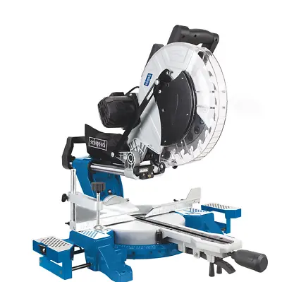 Scheppach HM140L 12  Mitre Saw 305mm Sliding Double Bevel  | 2000w 2x Saw Blades • £319.99