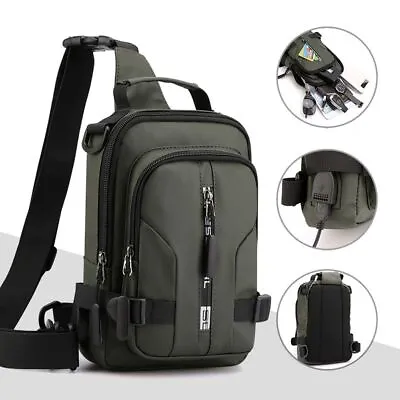 $19.53 • Buy Unisex Men School Large Backpack Travel Rucksack Shoulder USB Charging Bag