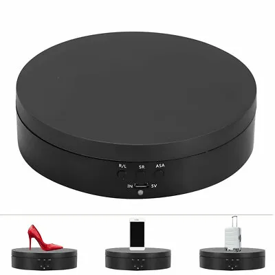 Rotating Display Stand Electric Low Noise 360 Degree Rotation Electric Turntable • £13.49