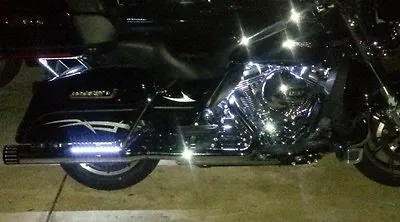 LED Waterproof 12v Custom Motorcycle Neon Accent Lighting WHITE 4 Pcs Underglow • $19.95