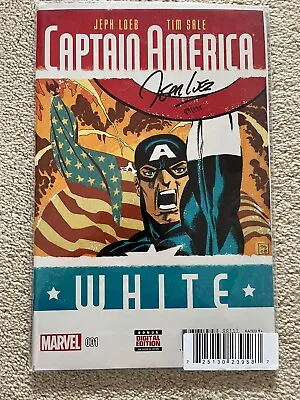 Captain America: White #1 - 2015-2016 Dynamic Forces Jeph Loeb Signed 175 Only • £39.75