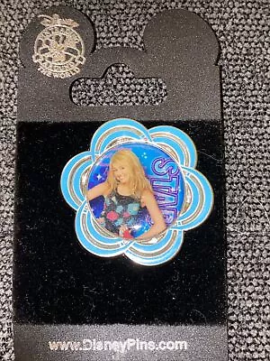 Disney Pin Hannah Montana Star Booster Blue Flower 72584 Miley Cyrus 2009 • $15