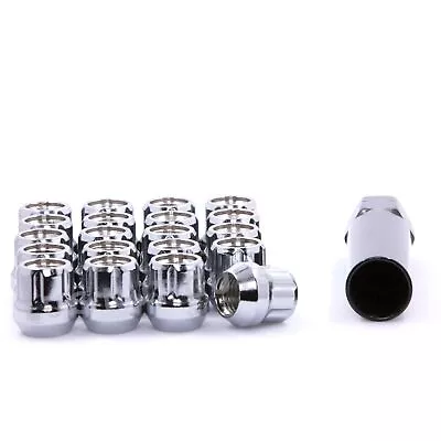 20 Lug Nuts 6-Spline Open End Style Tuner 1/2-20 Chrome Bulge Acorn Conical Seat • $22.20