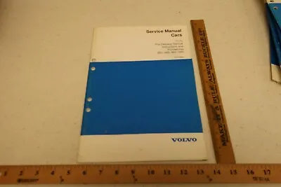 Volvo Service Manual Cars Pre Delivery Instructions 850 940 960 1995 (799) • $11.10