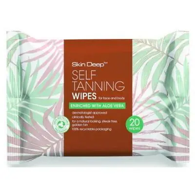 3 X Skin Deep Self Tanning Wipes 20 Wipes • £7.35