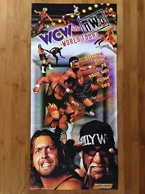 1997 Official WCW Vs NWo World Tour N64 Poster Wrestling Big Show Hulk Hogan WWF • $19.49