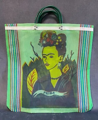Frida Kahlo Mexican Recycled Plastic Mesh Tote Bag • $12.50