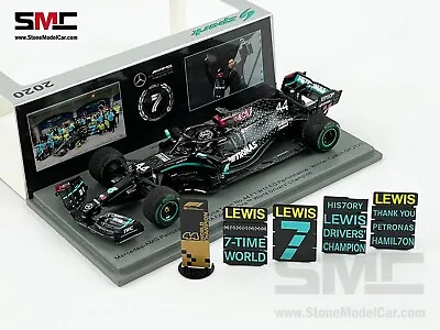 Mercedes F1 W11 44 Lewis Hamilton Turkey GP 2020 World Champion 1:43 Spark S6488 • $999