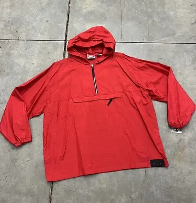 Vintage Marlboro Unlimited Red Pullover Rain Jacket Windbreaker | Size Large • $18