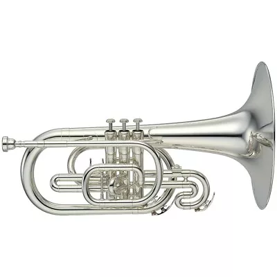 Yamaha YMP-204M Series Marching F Mellophone Silver • $2278.99