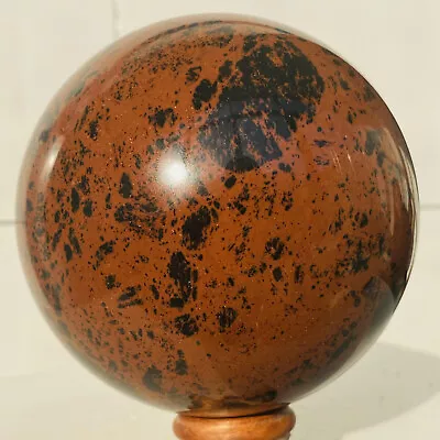 Natural Red Mahogany Obsidian Quartz Crystal Sphere Ball Healing 1560g • $31