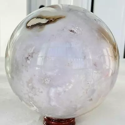 2140g Natural Cherry Blossom Agate Sphere Quartz Crystal Ball Healing • $9.50