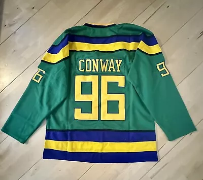 The Mighty Ducks Movie Custom Hockey Jersey #96 Conway  LARGE NEW Collectible • $40