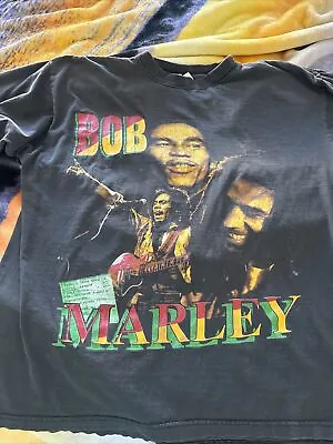 Vintage 90s Bob Marley Coming In From The Cold Reggae Rare T Shirt  XL Faded • $425