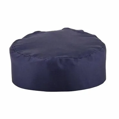 Whites Chefs Clothing Skull Cap In Blue - Easy To Clean And Elasticated Back • £10.75