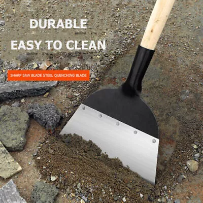 Multifunctional Garden Cleaning Shovel All Steel Weed Rake Farm Tool • £12.99