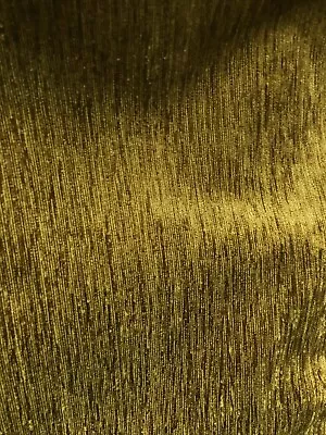 DARK GOLD SOLID CHENILLE VELVET UPHOLSTERY DRAPERY FABRIC (54 In.) Sold BTY • $12.99