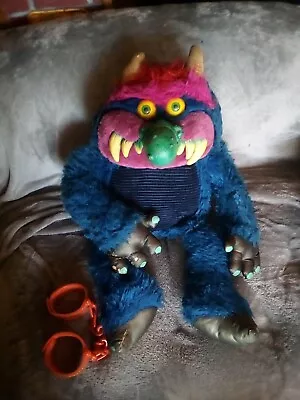 My Pet Monster 25” Plush | 1985 American Greetings | Amtoy With Handcuffs • $175