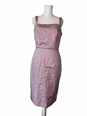 J Crew Women's Pencil Dress Sleeveless Belted Fitted Size 8 • $25