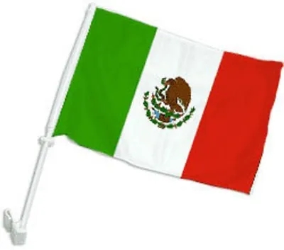 12x15 Wholesale Lot 12 Mexico Mexican Double Sided Car Vehicle 12 X15  Flag (FI) • $58.88