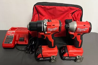 Milwaukee 3692-22CT M18 18V Compact Brushless 2 Tool Drill/Driver Combo Kit • $199