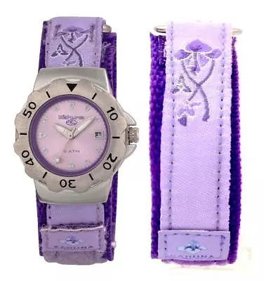 £19.99 • Buy Kahuna Girl's Or Women's Purple Nylon Strap Watch + **free Spare Strap** -ak009