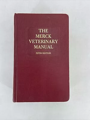 The Merck Veterinary Manual By Otto H. Siegmund (1979 Hardcover) • $24.48