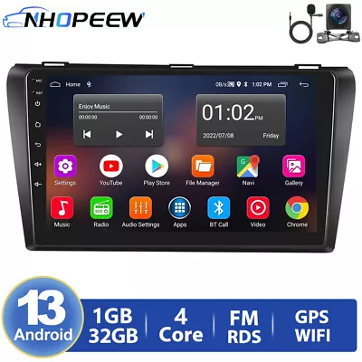 32GB Android 13 Car Stereo Radio GPS NAVI Head Unit Camera For Mazda 3 2006-2012 • $179.99