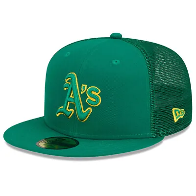 Men's New Era  Green Oakland Athletics 2023 Batting Practice 59FIFTY Fitted Hat • $32.99