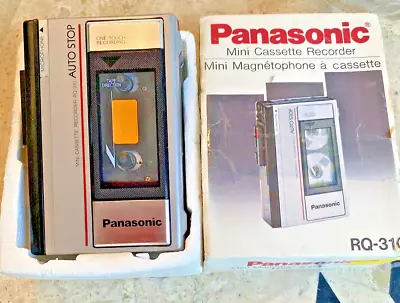 Vintage Panasonic RQ-310 Portable Walkman Mini Cassette Tape Recorder W/ Box • $35