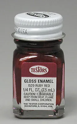 Testors 1/4 Oz Red Metal Flake Enamel Paint 1529TT • $3.59