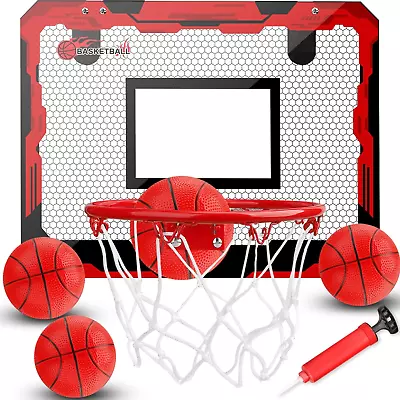 Indoor Basketball Hoop Set For Kids Adults Pro Mini Basketball Hoop For Door Wa • $40.44