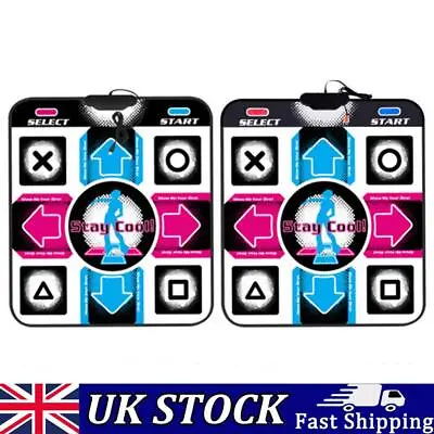 Dancing Step Dance Pads Blanket Foot Print Mats To PC Or TV Fitness Equipment • £12.53