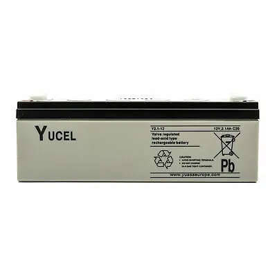 12v 2.1Ah Battery Yucel Yuasa Burglar Alarm Panel 12 Volt 12V Equiv Of NP2.1-12 • £15.01