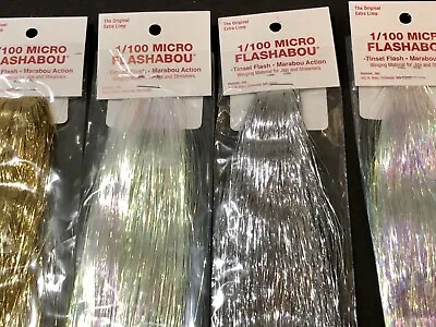 HEDRON MICRO FLASHABOU - 1/100   YOU PICK COLOR. FLY TYING FLASH MATERIAL. Midge • $4.89