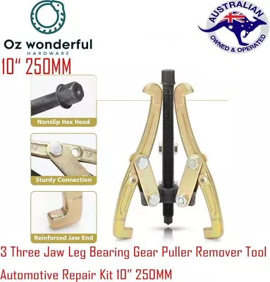 10  250mm 3 Jaw Leg Gear Bearing Puller Remover Gear Bearing Puller AU • $35.99