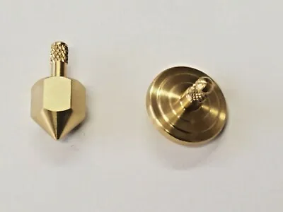  Two Metal Spinning Top * Solid Brass * Made In The Usa High Quality* Assortment • $17.89