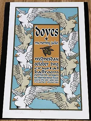 Original Doves My Morning Jacket Concert Poster Portland Oregon Signed /180 • $125