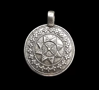 Vintage Celtic Pagan Nordic Viking Geometric Symbol Sterling Silver Pendant 4g • $29.99