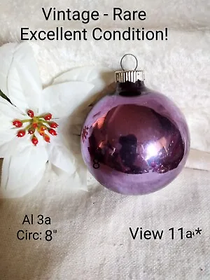 Shiny Brite-Vintage Hand Painted Glass Blown Christmas Tree Ornament! • $28