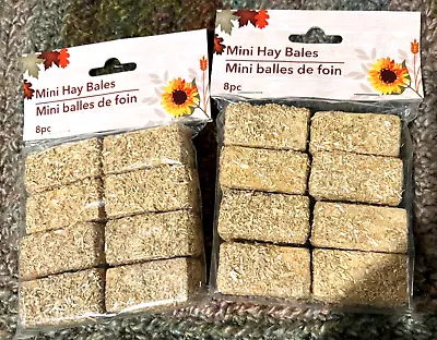 2 Packages Mini Hay Bales 8 Bales Per Package • $16.91