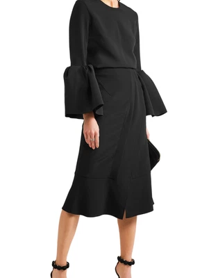 $508.27 • Buy ROLAND MOURET Mermaid Skirt RRP$805  UK 6 / XS Wrap Effect Made In UK