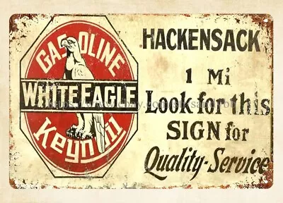 Reproductions Wholesale White Eagle Gasoline Motor Oil Metal Tin Sign • $18.86