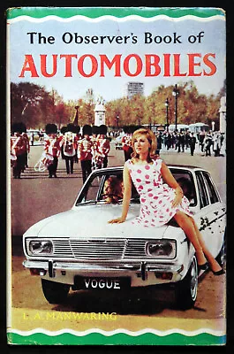 Observer’s Book Of Automobiles By L A Manwaring : 13th Edition (HB) 1967 Warne • £4.20