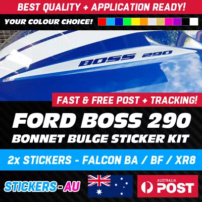 Ford Falcon Boss 290 Bonnet Hump / Bulge Sticker / Decal Kit - Ba / Bf / Xr8! • $31.95