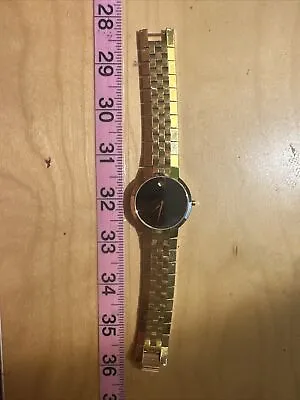 Movado Faceto Gold Mens Watch 88 45 1891 • $500