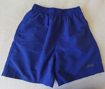 Boys Zoggs Swim Shorts Size M Royal Blue • £6