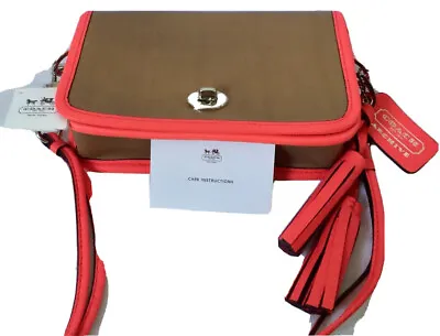 Nwt Coach Legacy 22406 Achive Crossbody Clutch Shoulder Bag Color Block Tassel • $97